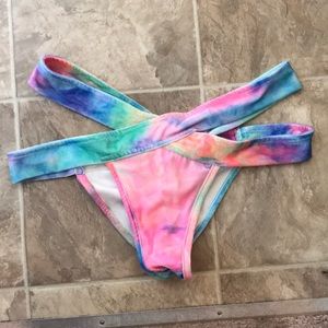 IHeartRaves velvet rainbow rave bottoms